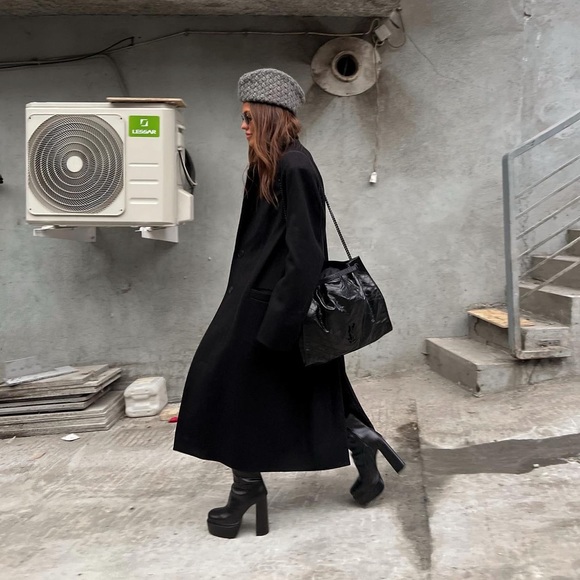 Zara Black Platform Ankle Boots - Picture 4 of 17